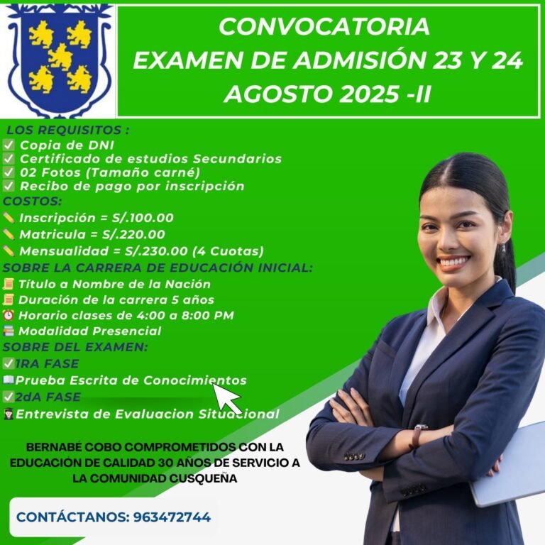 EXAMEN DE ADMISIÓN 2025-II