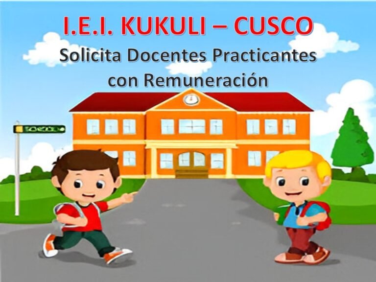 CONVOCATORIA DE TRABAJO PARA DOCENTES PRACTICANTES CON REMUNERACIÓN